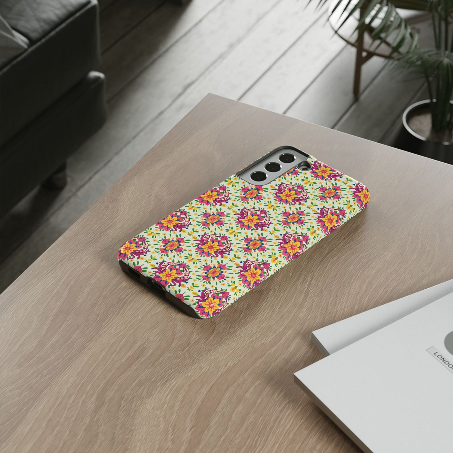 Tough Cases, Cancer, Zodiac v3, Flower Pattern