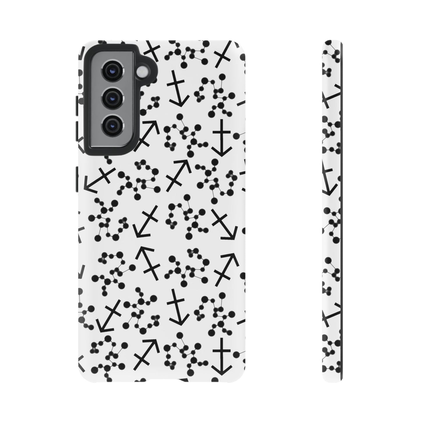 Tough Cases with the Sagittarius Zodiac sign for iPhone, Samsung Galaxy, and Google Pixel devices