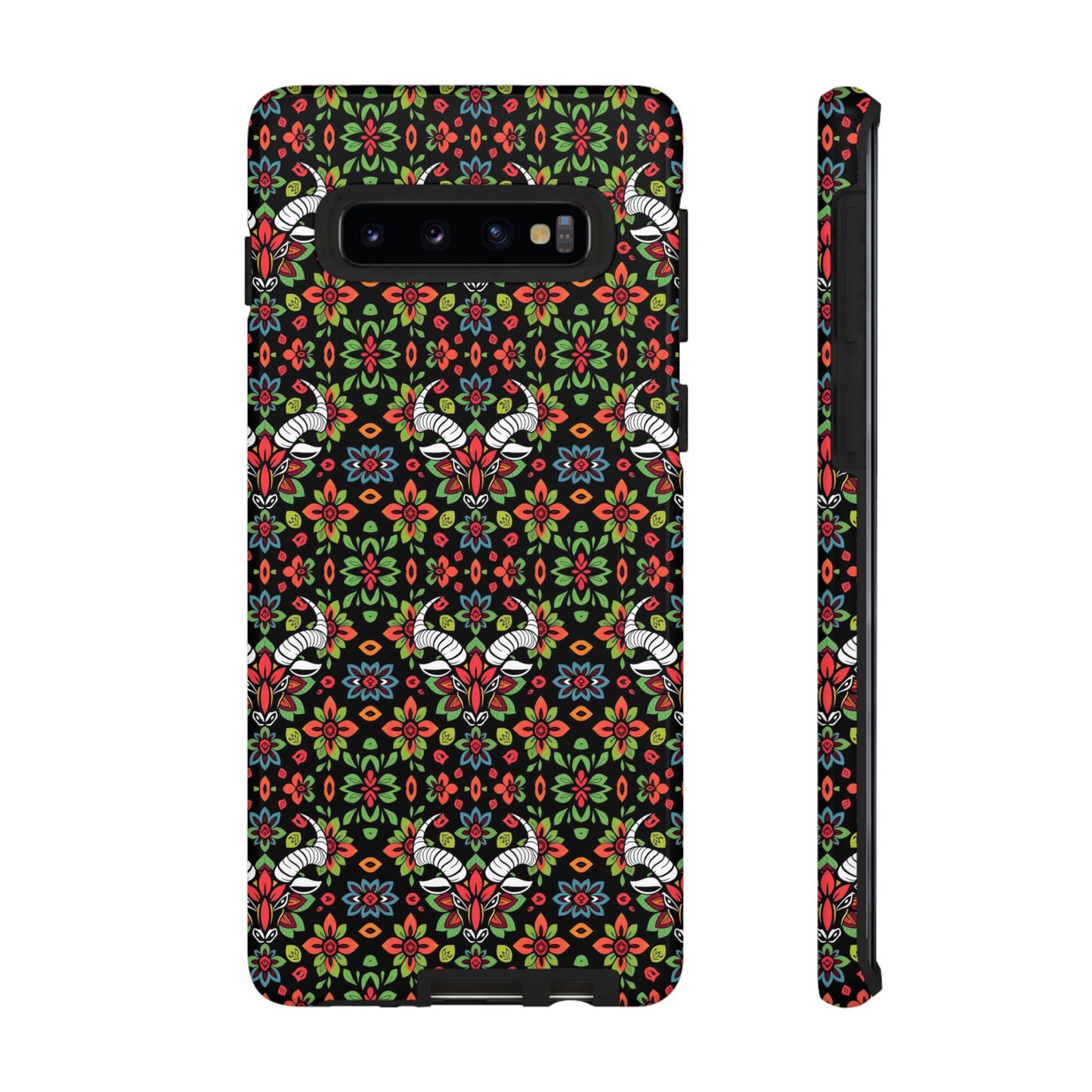 Tough Cases, Taurus, Zodiac v2, Flower Pattern