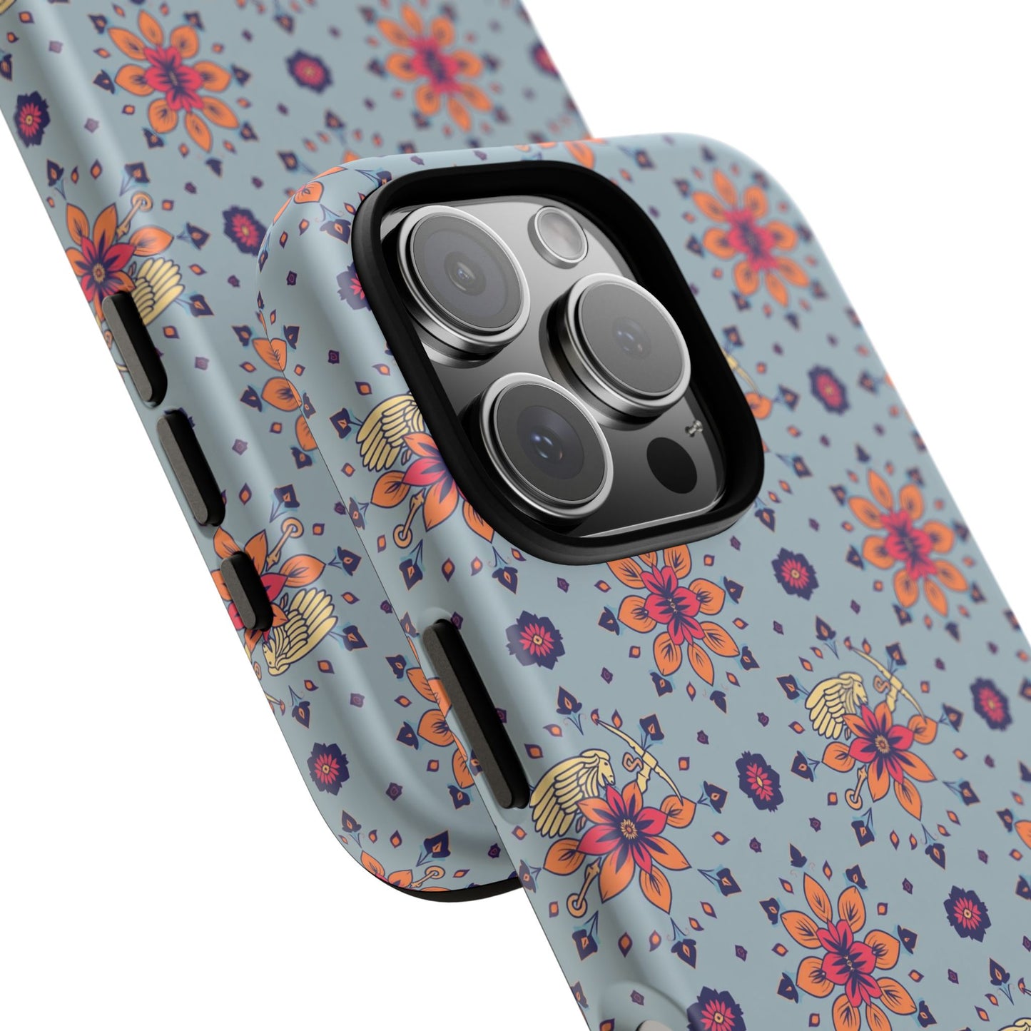 Tough Cases, Sagittarius, Zodiac v3, Flower Pattern