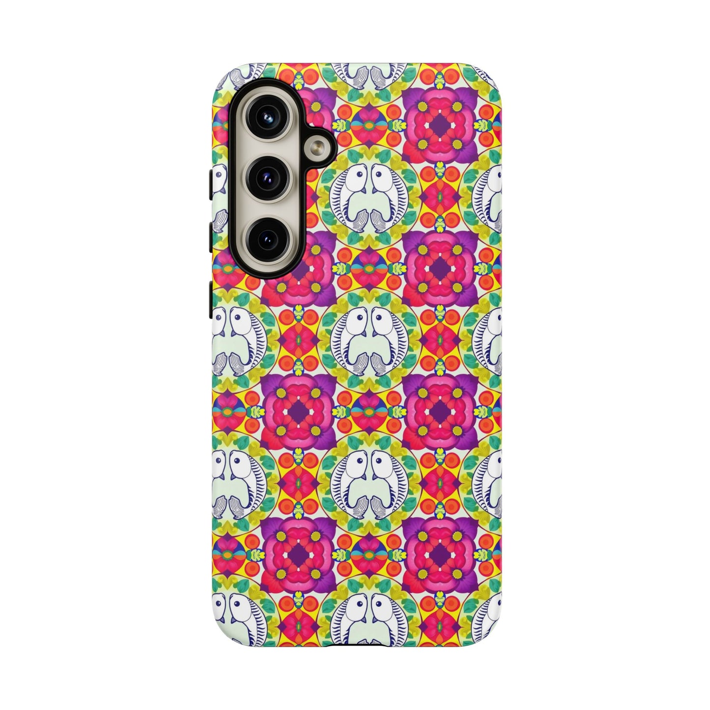 Tough Cases, Pisces, Zodiac v2, Flower Pattern