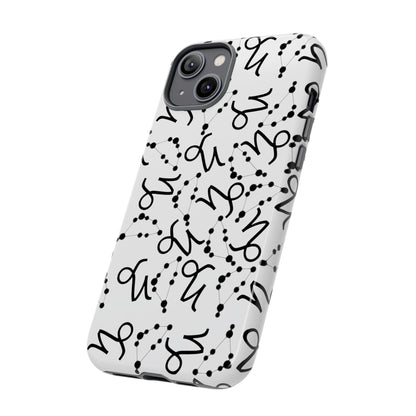 Tough Cases with the Capricorn Zodiac sign for iPhone, Samsung Galaxy, and Google Pixel devices