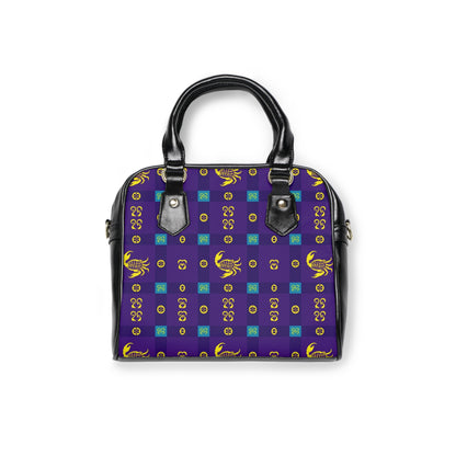 Shoulder Handbag, Scorpio, Zodiac v4, Shapes Pattern
