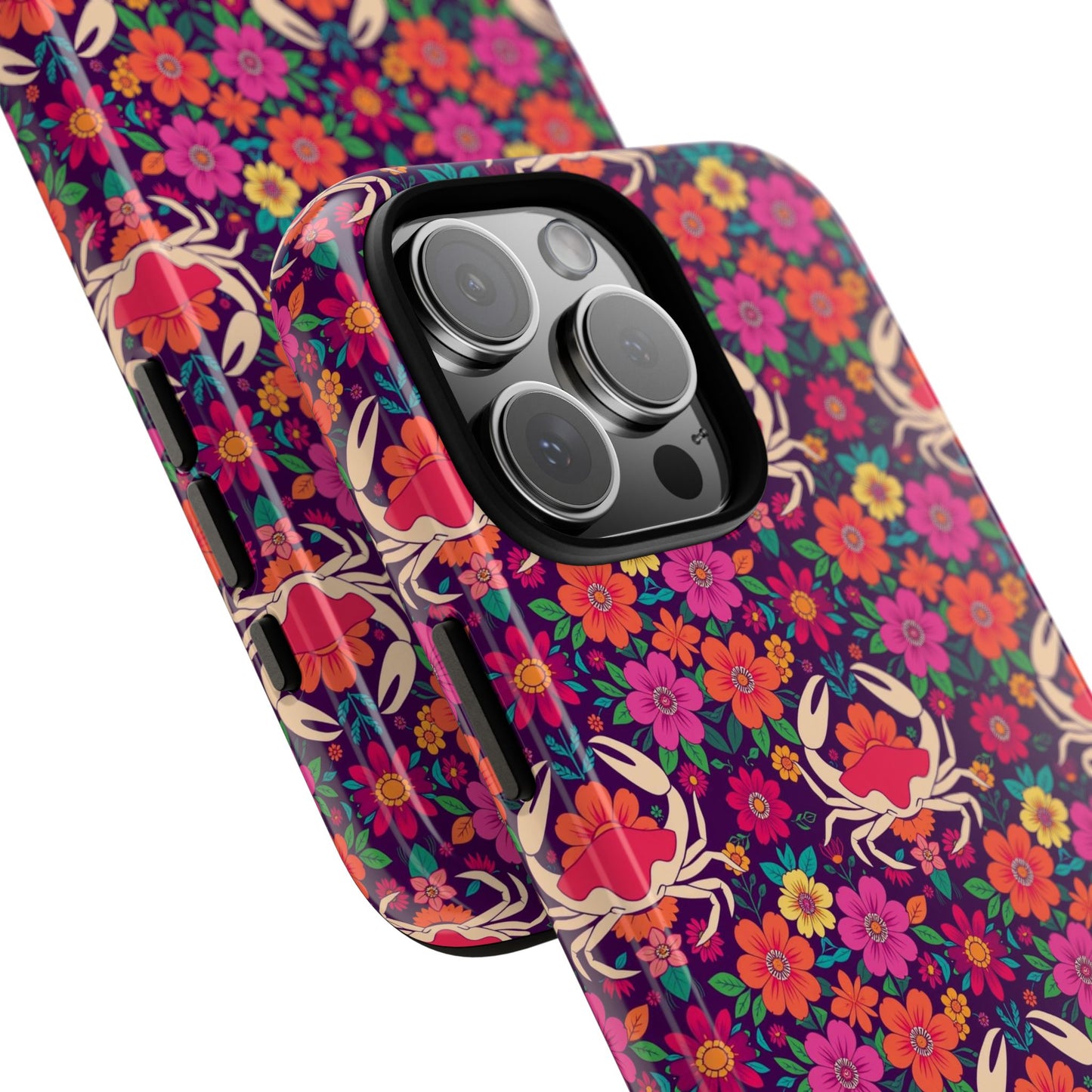 Tough Cases, Cancer, Zodiac v1, Flower Pattern