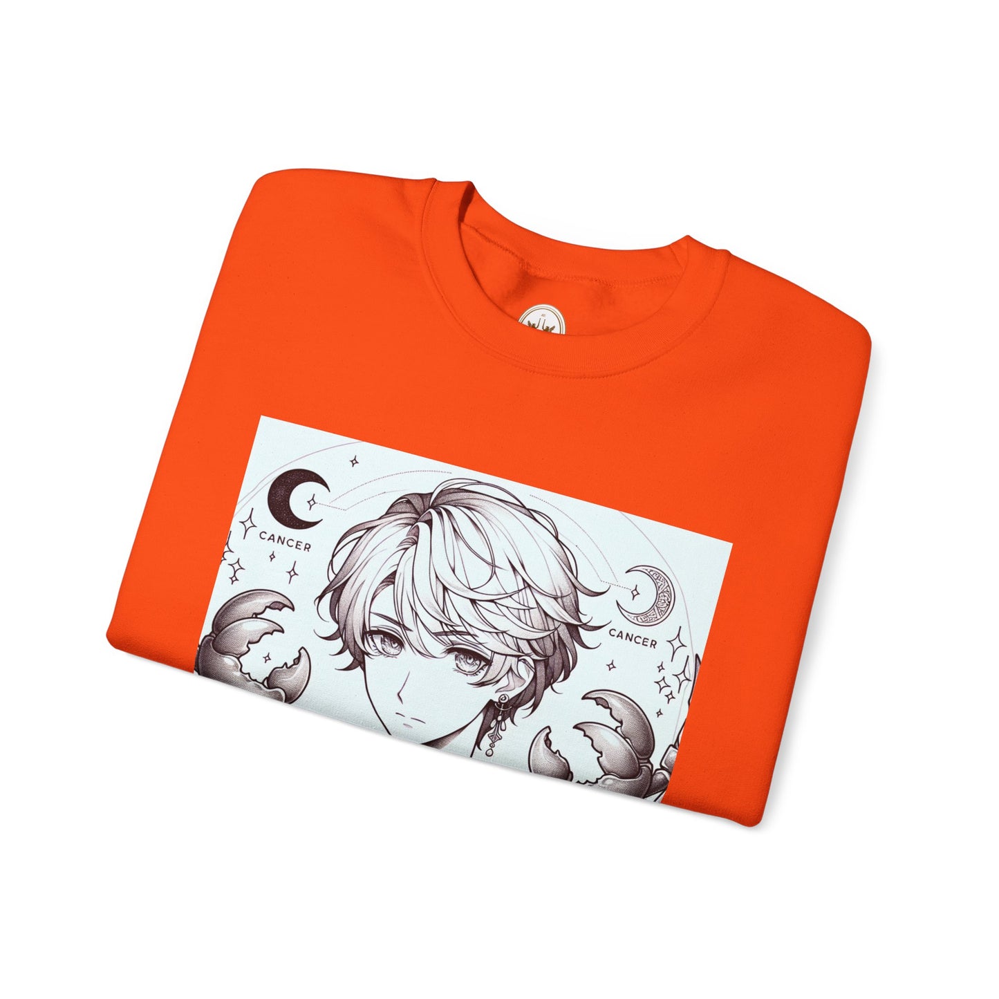 Unisex Heavy Blend™ Crewneck Sweatshirt,Two Moon, Cancer Zodiac Design