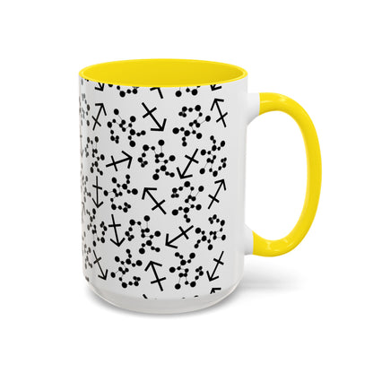 Accent Coffee Mug with the Sagittarius sign (11, 15oz)