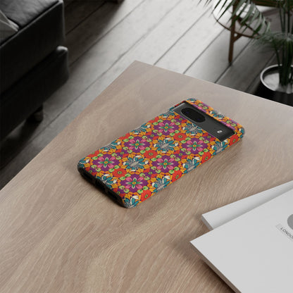 Tough Cases, Scorpio, Zodiac v3, Flower Pattern