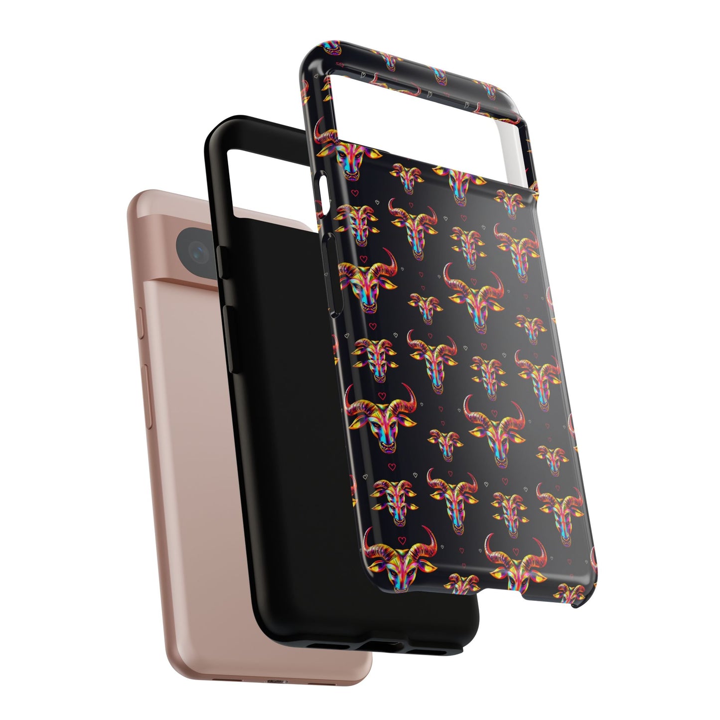 Tough Cases, Taurus, Zodiac, Metal Pattern