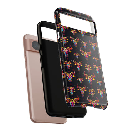 Tough Cases, Taurus, Zodiac, Metal Pattern