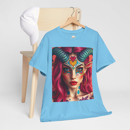 Unisex Heavy Cotton T-Shirt, Taurus, Zodiac, Sexy Art