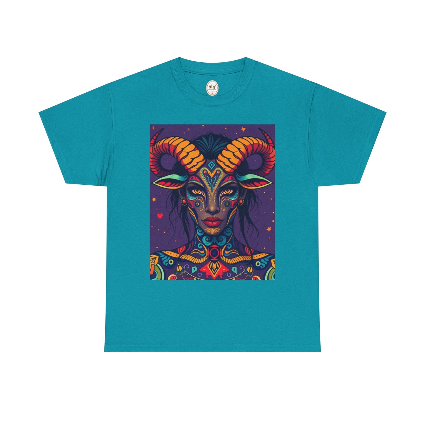 Unisex Heavy Cotton T-Shirt, Taurus, Zodiac v3, Sexy Art