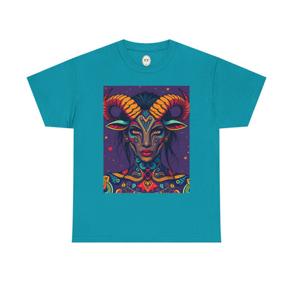 Unisex Heavy Cotton T-Shirt, Taurus, Zodiac v3, Sexy Art