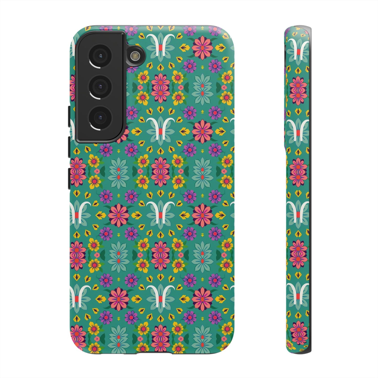 Tough Cases, Aquarius, Zodiac v4, Flower Pattern