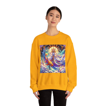 Unisex Heavy Blend™ Crewneck Sweatshirt, Anime Pisces King, Zodiac Design