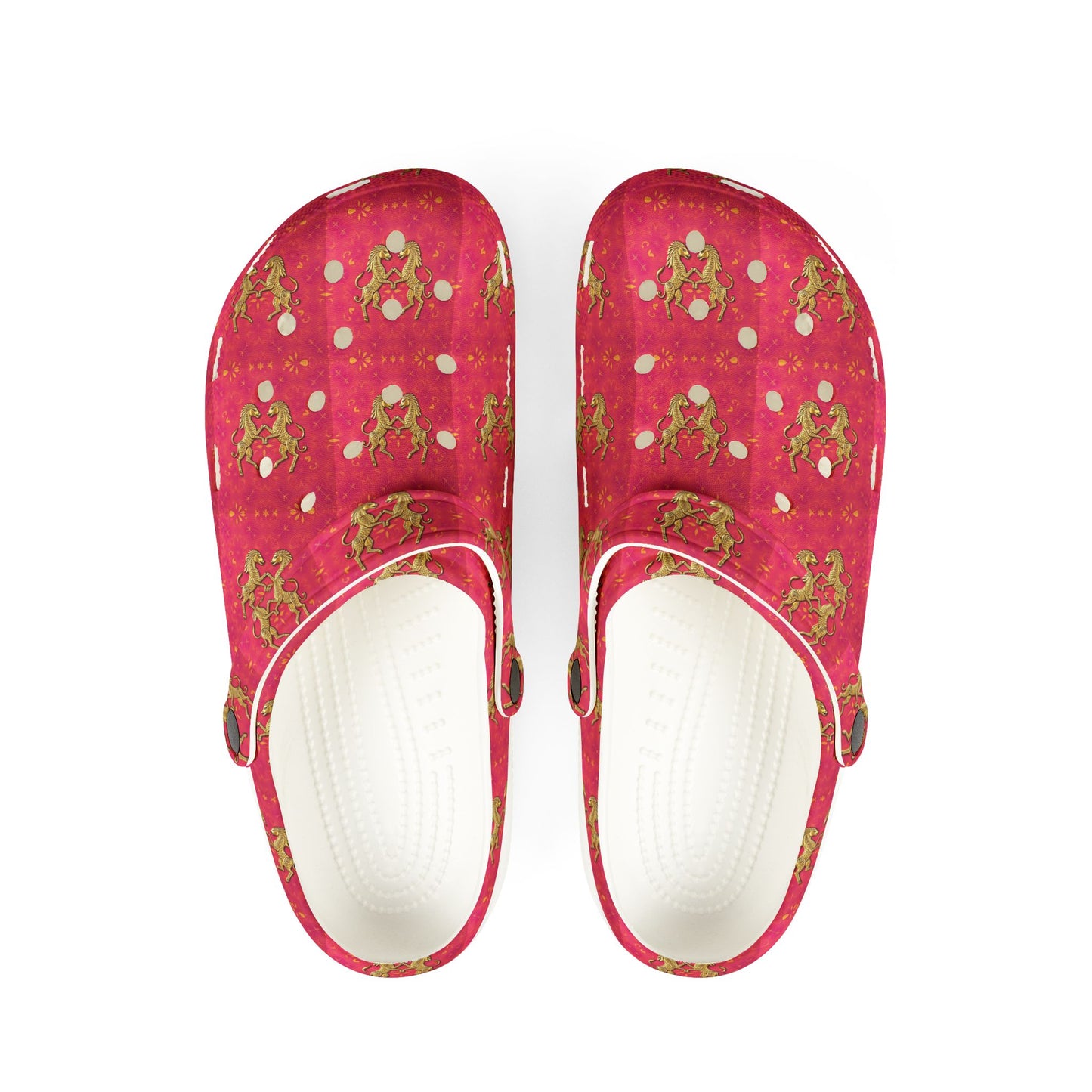EVA Foam Rubber Shoes, (AOP), Gemini, Zodiac v1, Pattern