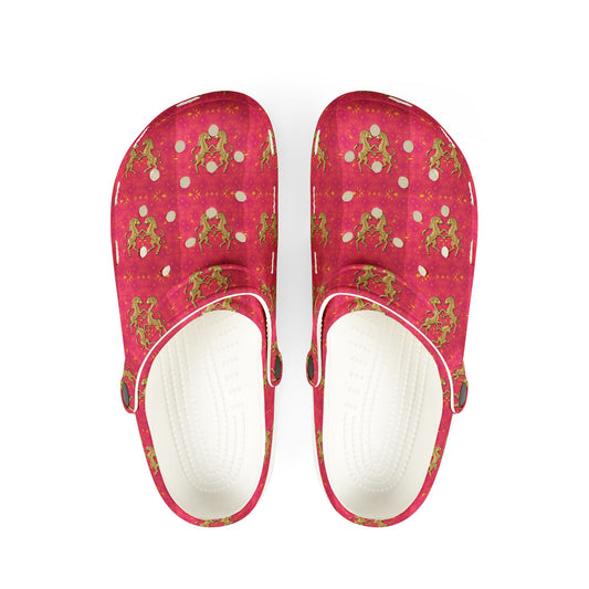 EVA Foam Rubber Shoes, (AOP), Gemini, Zodiac v1, Pattern