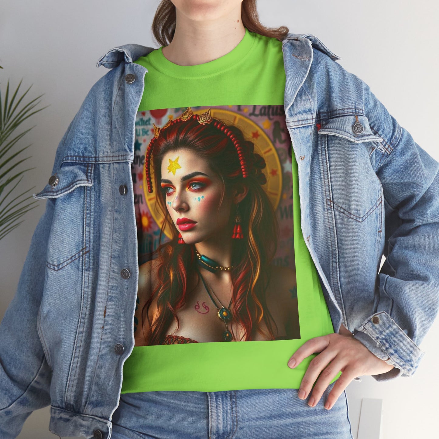 Unisex Heavy Cotton T-Shirt, Sagittarius, Zodiac, Sexy Art