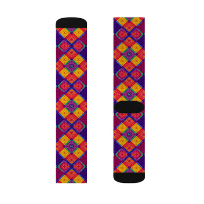 Sublimation Socks, Virgo, Zodiac v1, Shapes Pattern