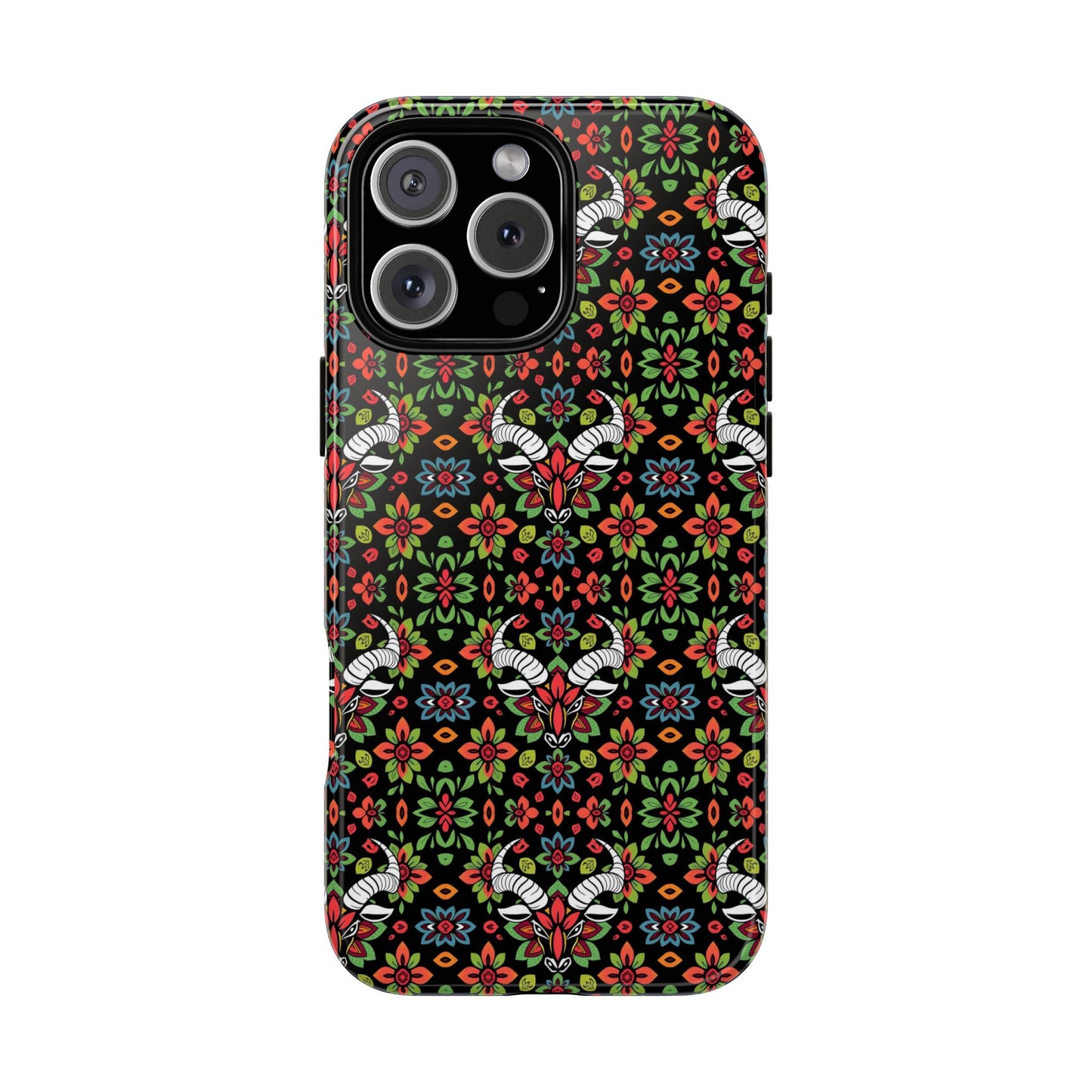 Tough Cases, Taurus, Zodiac v2, Flower Pattern