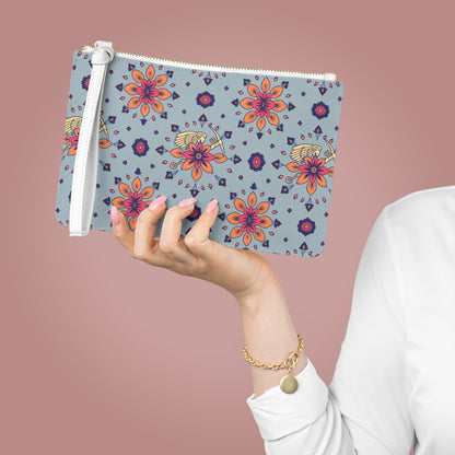 Clutch Bag, Sagittarius, Zodiac v1, Flower Pattern