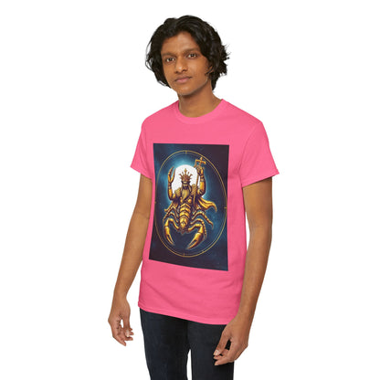 Unisex Heavy Cotton T-Shirt, Moon, Scorpio Zodiac Design