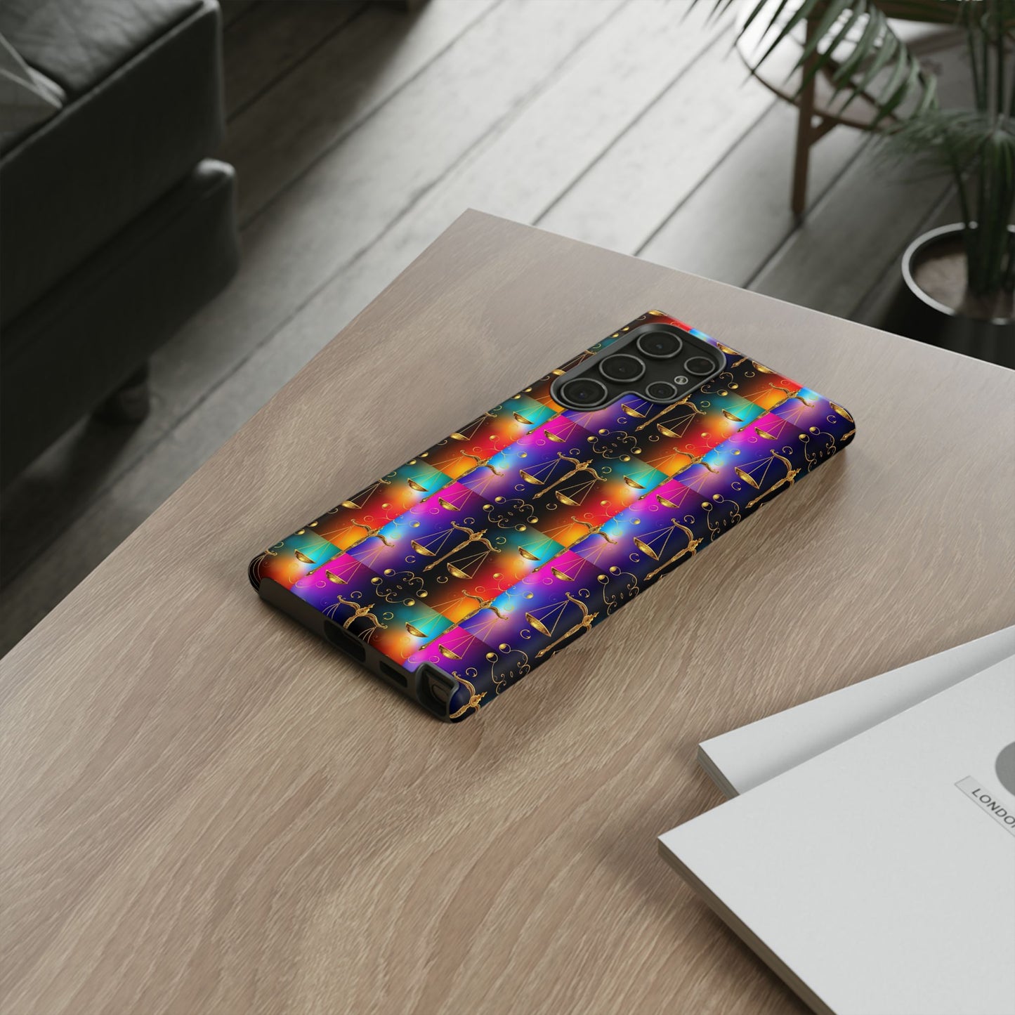 Tough Cases, Libra, Zodiac v1, Metal Pattern