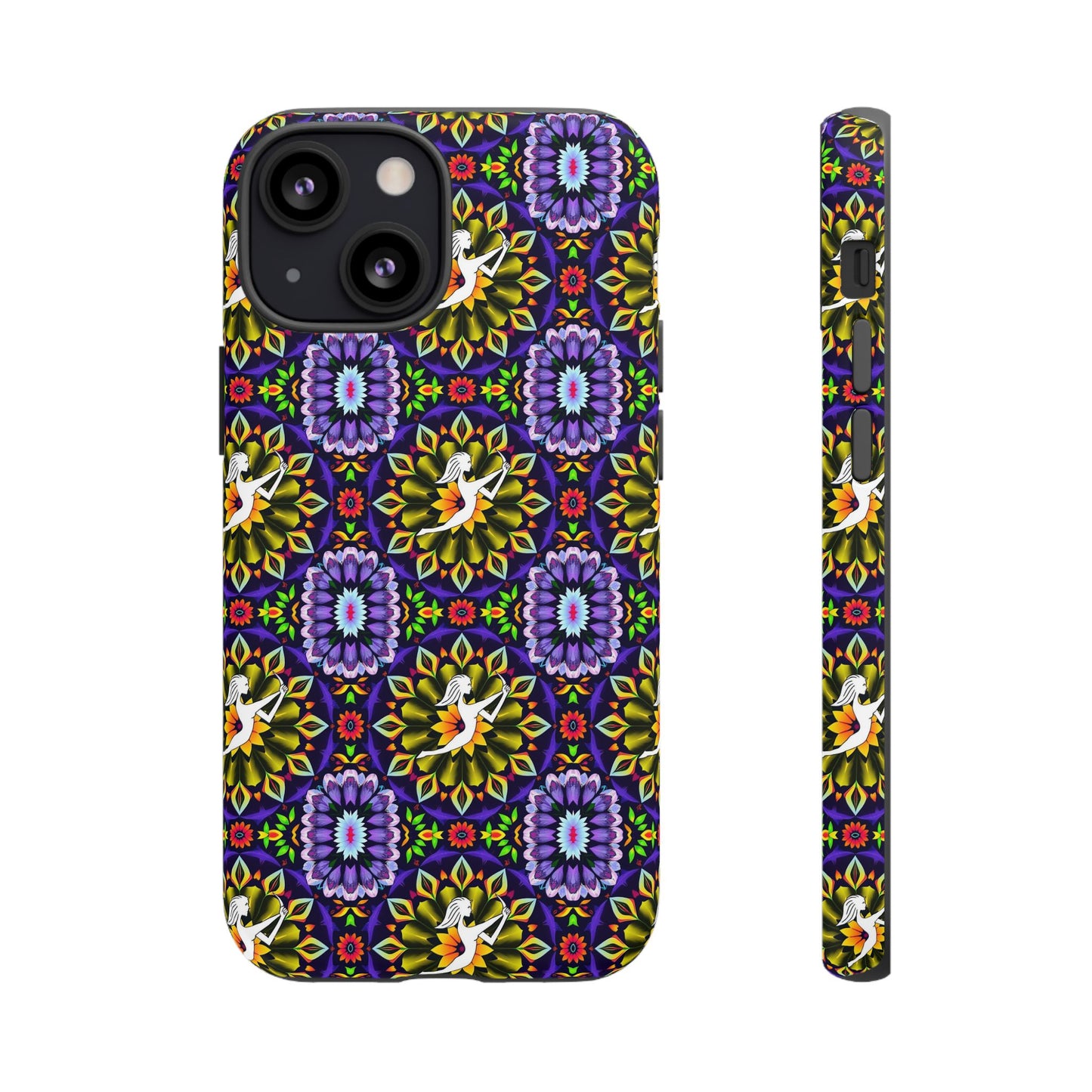 Tough Cases, Sagittarius, Zodiac v1, Flower Pattern