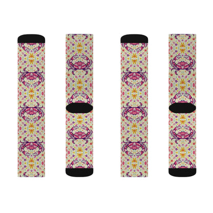 Sublimation Socks, Cancer, Zodiac v3, Pattern