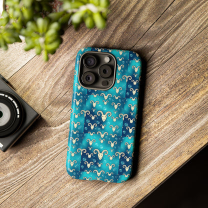 Tough Cases, Aries, Zodiac v1, Bubble Pattern