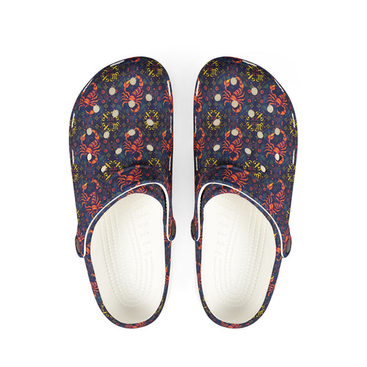 EVA Foam Rubber Shoes, (AOP), Scorpio, Zodiac v3, Pattern