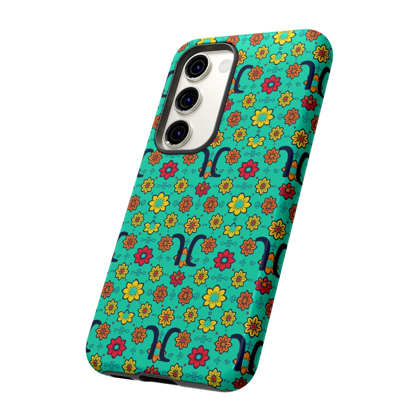 Tough Cases, Aquarius, Zodiac v2, Flower Pattern