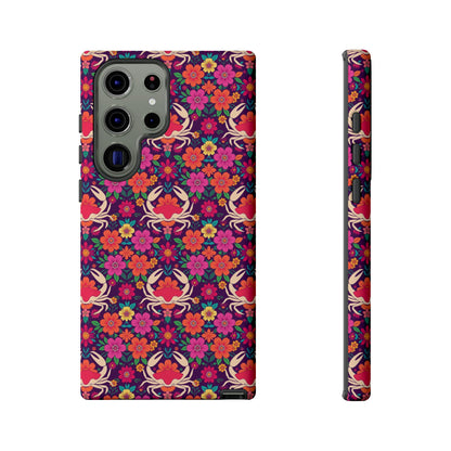 Tough Cases, Cancer, Zodiac v1, Flower Pattern