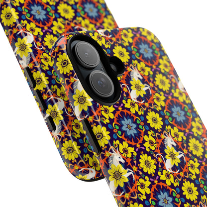 Tough Cases, Aquarius, Zodiac v3, Flower Pattern
