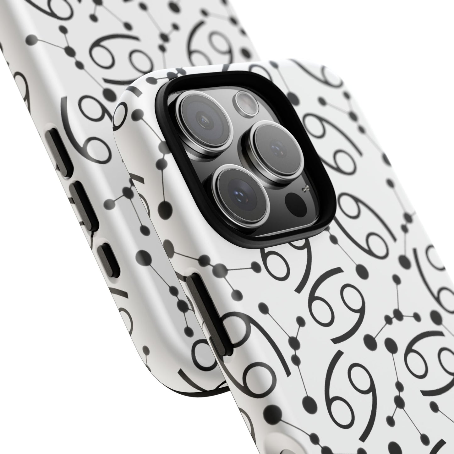 Tough Cases with the Cancer Zodiac sign for iPhone, Samsung Galaxy, and Google Pixel devices