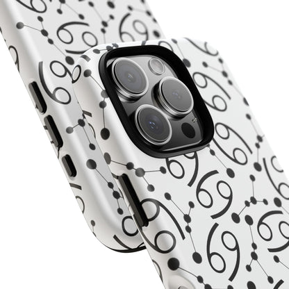 Tough Cases with the Cancer Zodiac sign for iPhone, Samsung Galaxy, and Google Pixel devices