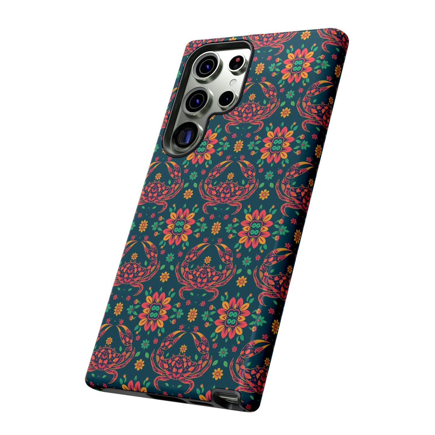 Tough Cases, Cancer, Zodiac v4, Flower Pattern