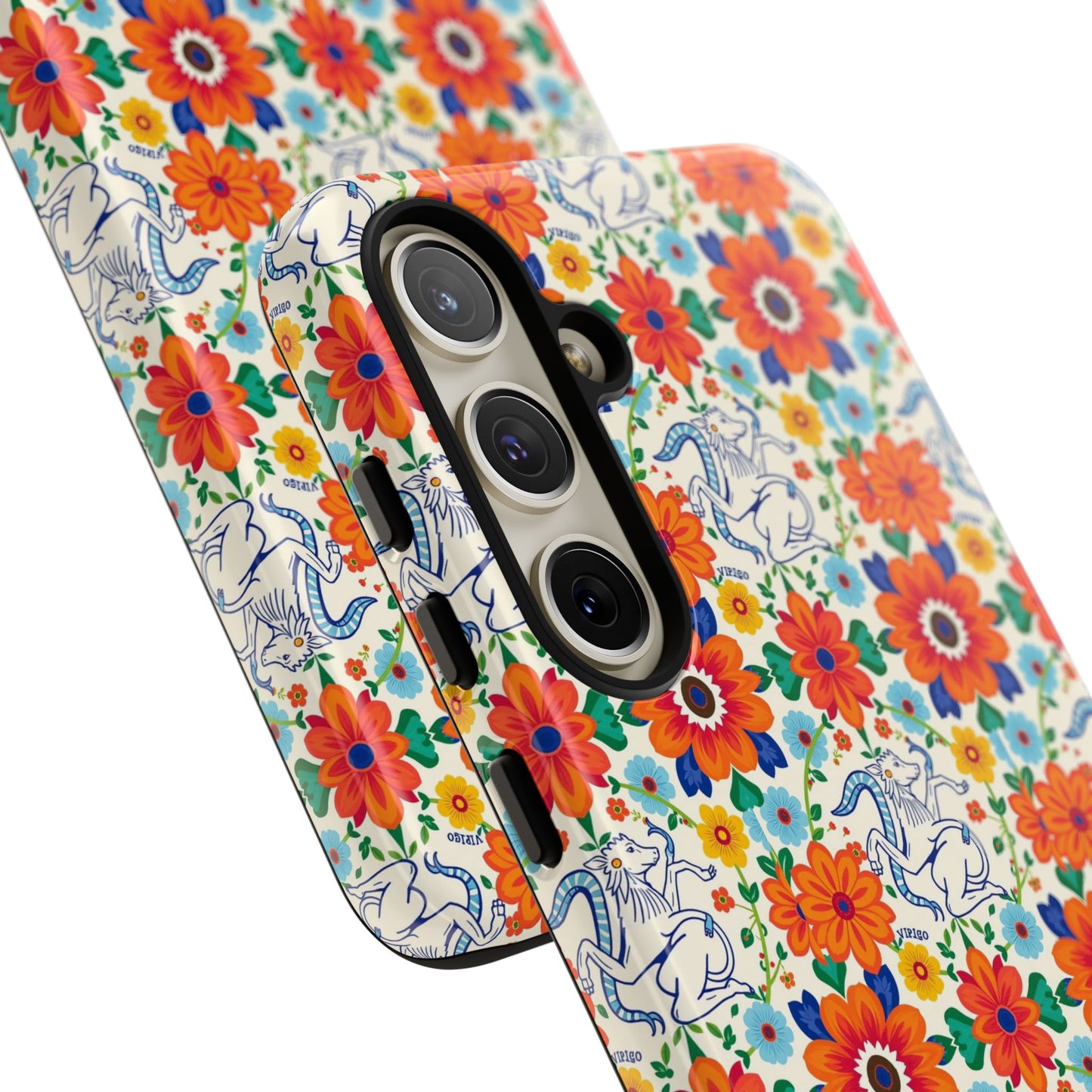 Tough Cases, Virgo, Zodiac v4, Flower Pattern