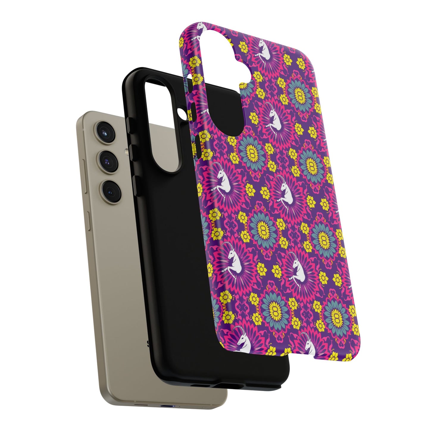 Tough Cases, Capricorn, Zodiac, Flower Pattern