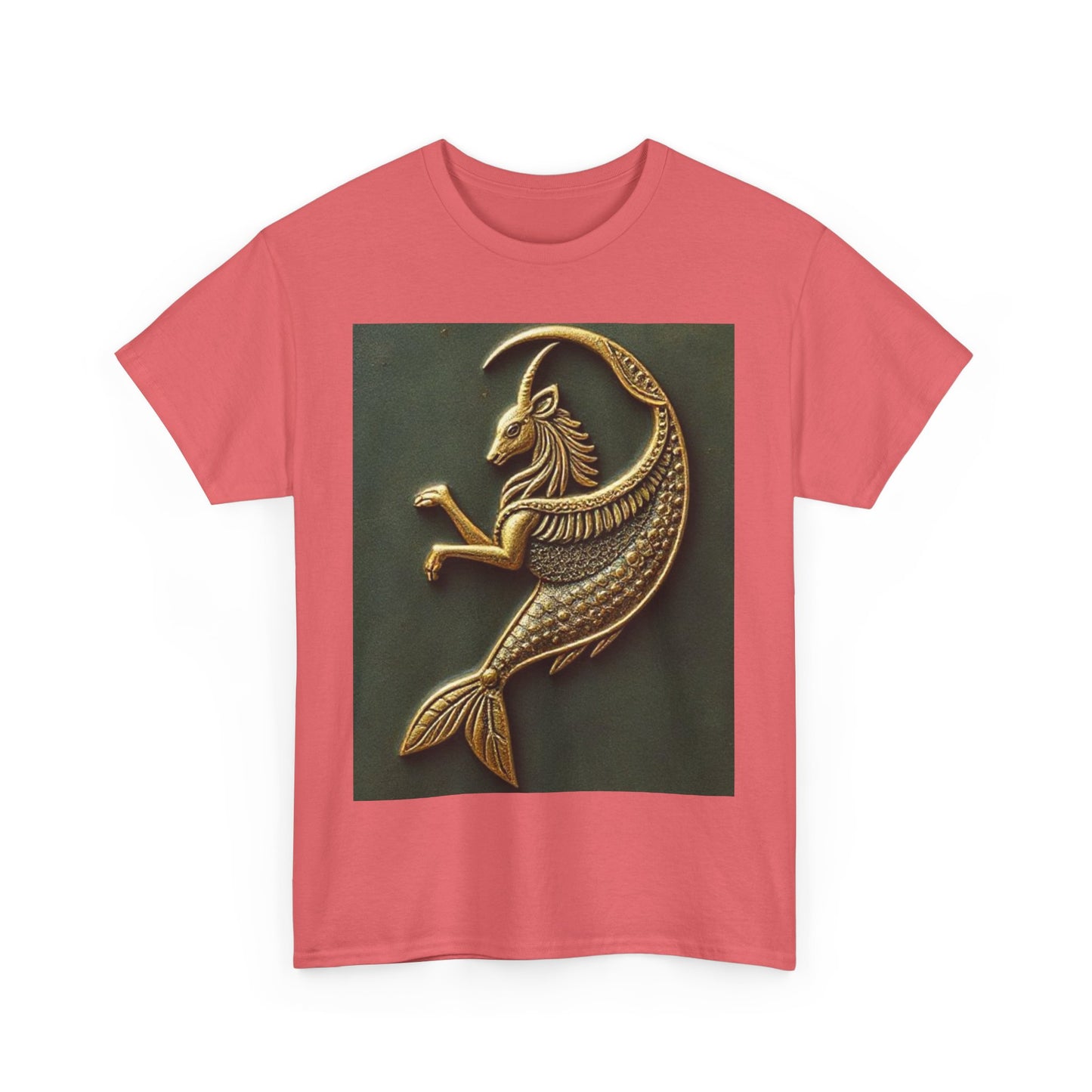 Unisex Heavy Cotton T-Shirt, Capricorn Animal. Symbol, Zodiac Design