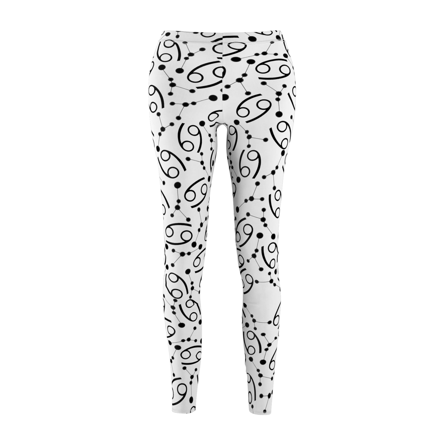 Women's Zodiac Cut & Sew Casual Leggings Cancer Zodiac sign