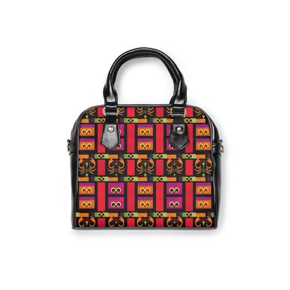 Shoulder Handbag, Scorpio, Zodiac v1, Shapes Pattern