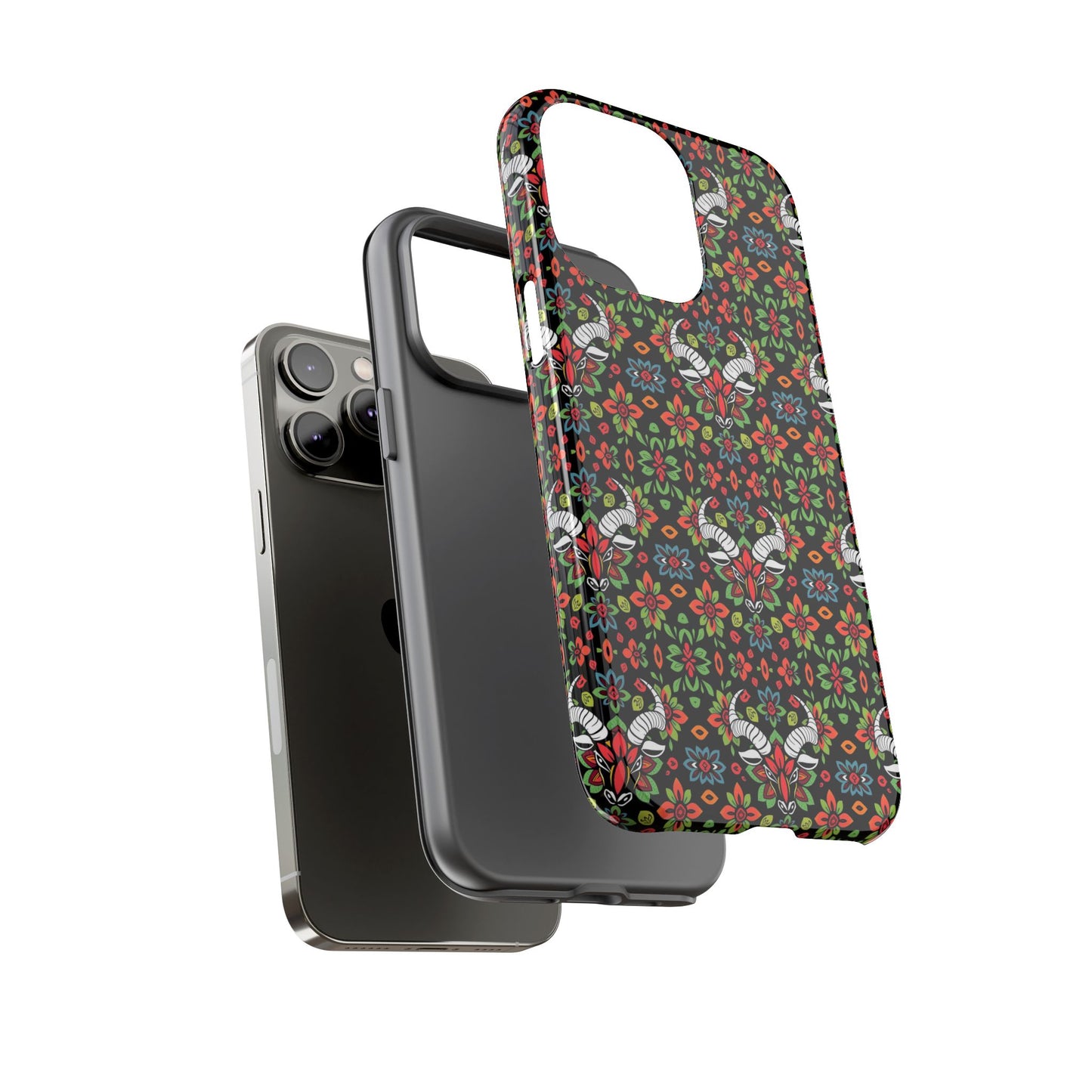 Tough Cases, Taurus, Zodiac v2, Flower Pattern