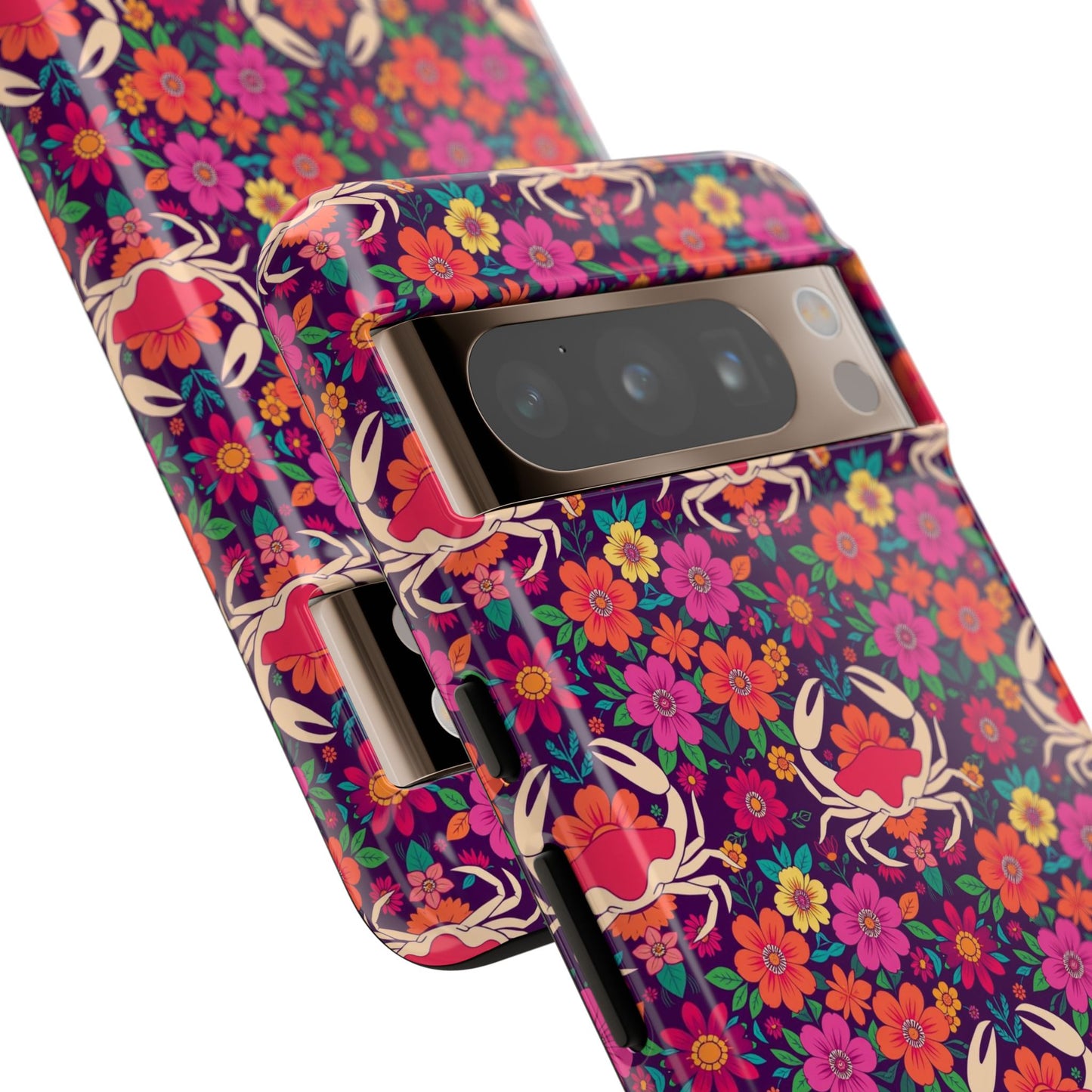 Tough Cases, Cancer, Zodiac v1, Flower Pattern