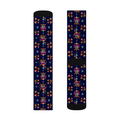 Sublimation Socks, Aquarius, Zodiac, Jewel Pattern
