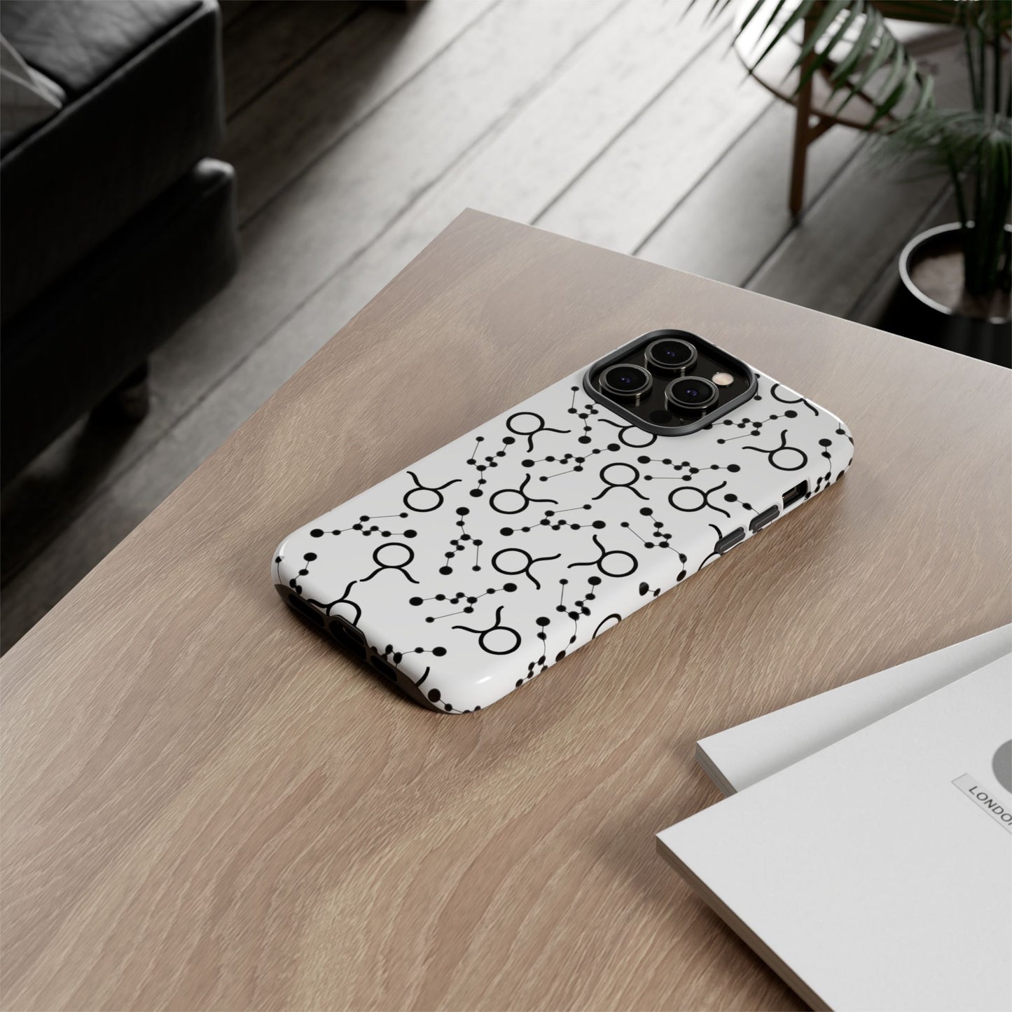 Tough Cases with the Taurus Zodiac sign for iPhone, Samsung Galaxy, and Google Pixel devices