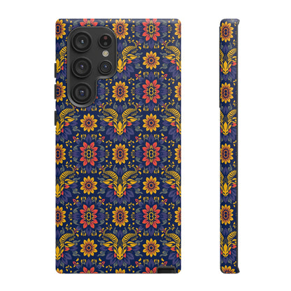 Tough Cases, Taurus, Zodiac v3, Flower Pattern