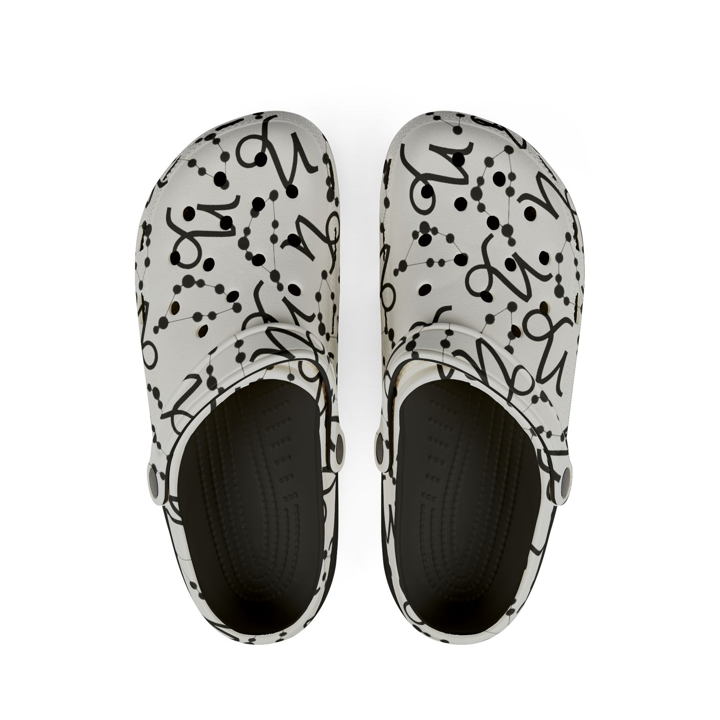 EVA Foam Rubber Shoes (AOP), Material 100% EVA, Capricorn Zodiac Design