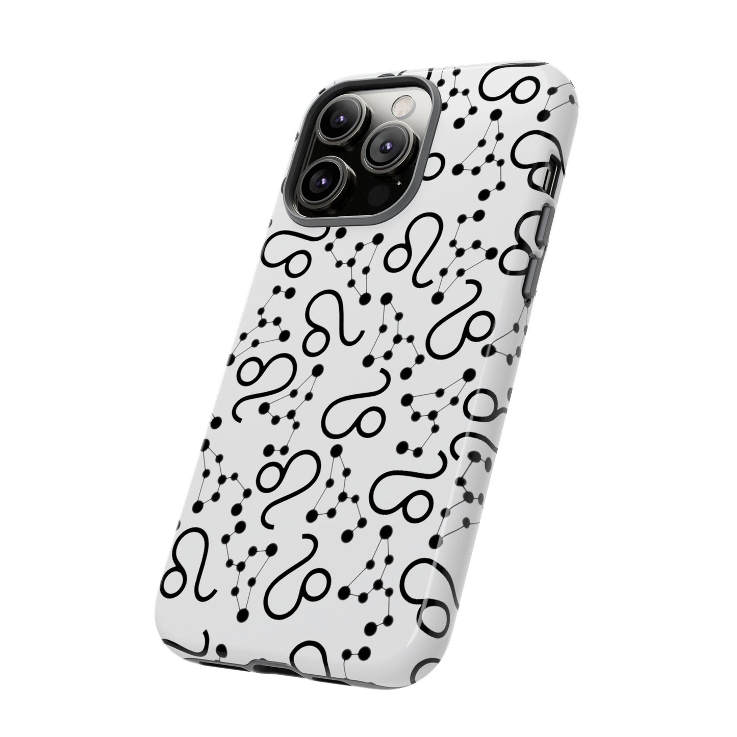 Tough Cases with the Leo Zodiac sign for iPhone, Samsung Galaxy, and Google Pixel devices