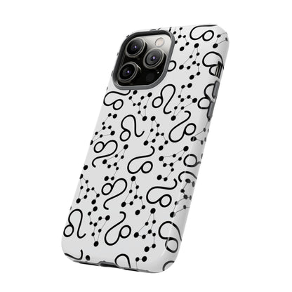 Tough Cases with the Leo Zodiac sign for iPhone, Samsung Galaxy, and Google Pixel devices