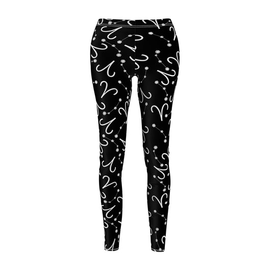 Women's Zodiac Cut & Sew Casual Leggings Aries Zodiac sign